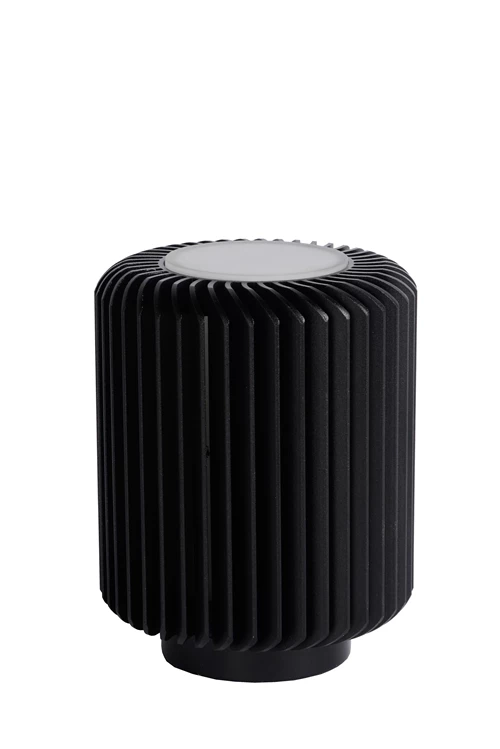 Lucide TURBIN - Table lamp - Ø 10,6 cm - LED - 1x5W 3000K - Black - turned off